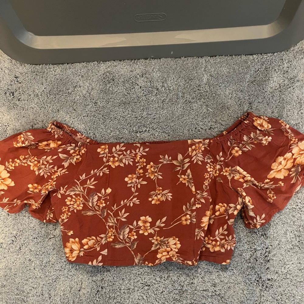 Off the shoulder boho top